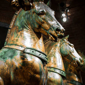 Constantinople's Bronze Horses in St.Mark ~ Venice